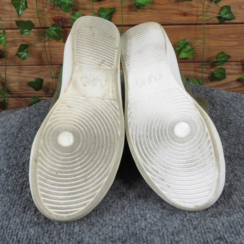 Ryka‎ Vera Womens Size 8.5 Olive Green Suede Wedge Sneaker Bootie Casual